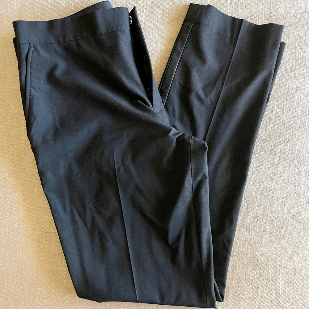 JF J.Ferrar Mens Black Slim Fit Dress Pants